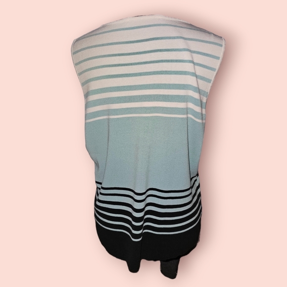 Colette Mordo for Sadimara Striped Sleeveless Sweater Size Large - Picture 2 of 3